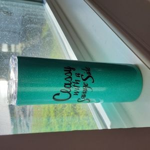20 oz. Skinny tumbler NEW "Classy with a Savage Side"